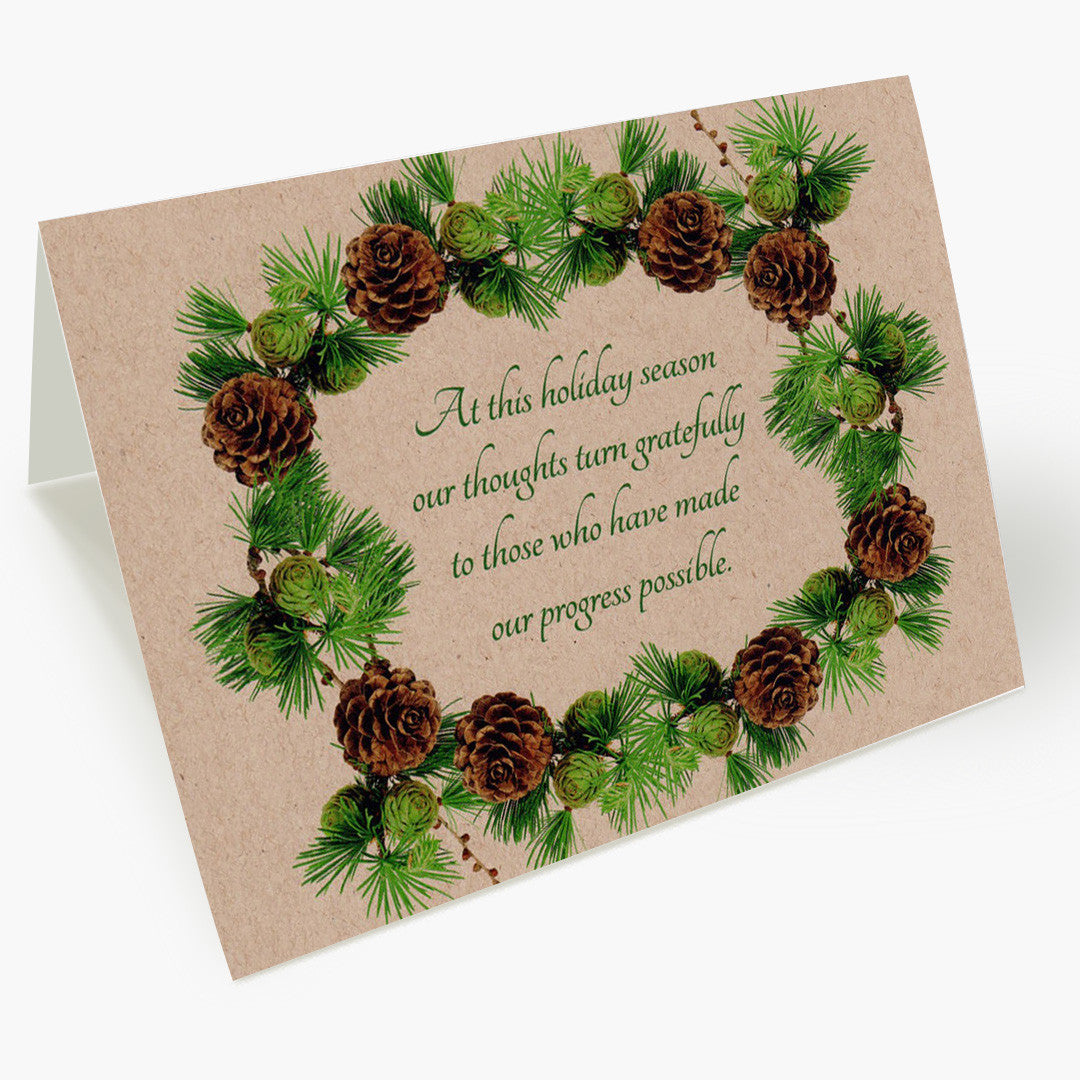 Appreciation Wreath Christmas Card