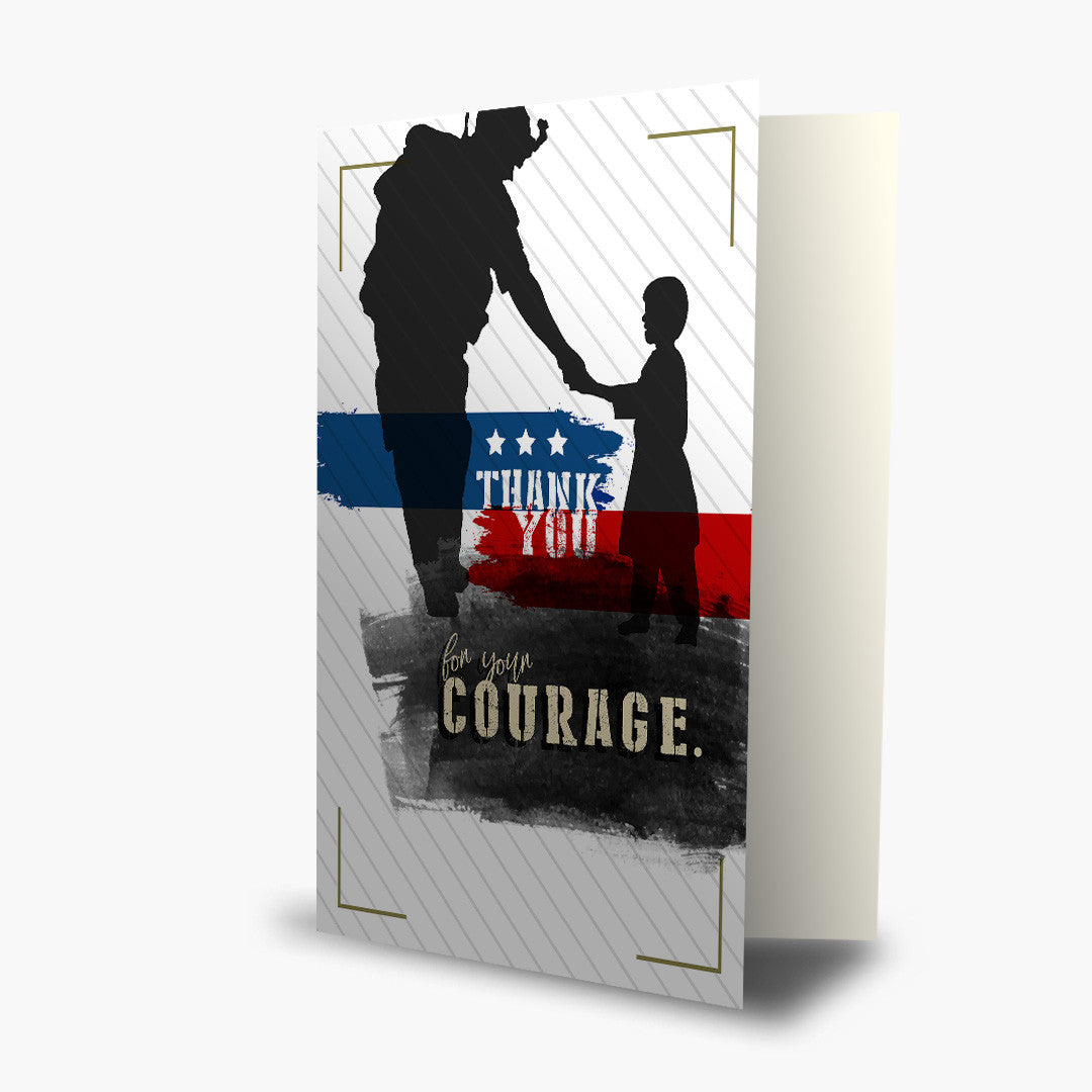 Army Soldier Child Thank You Card