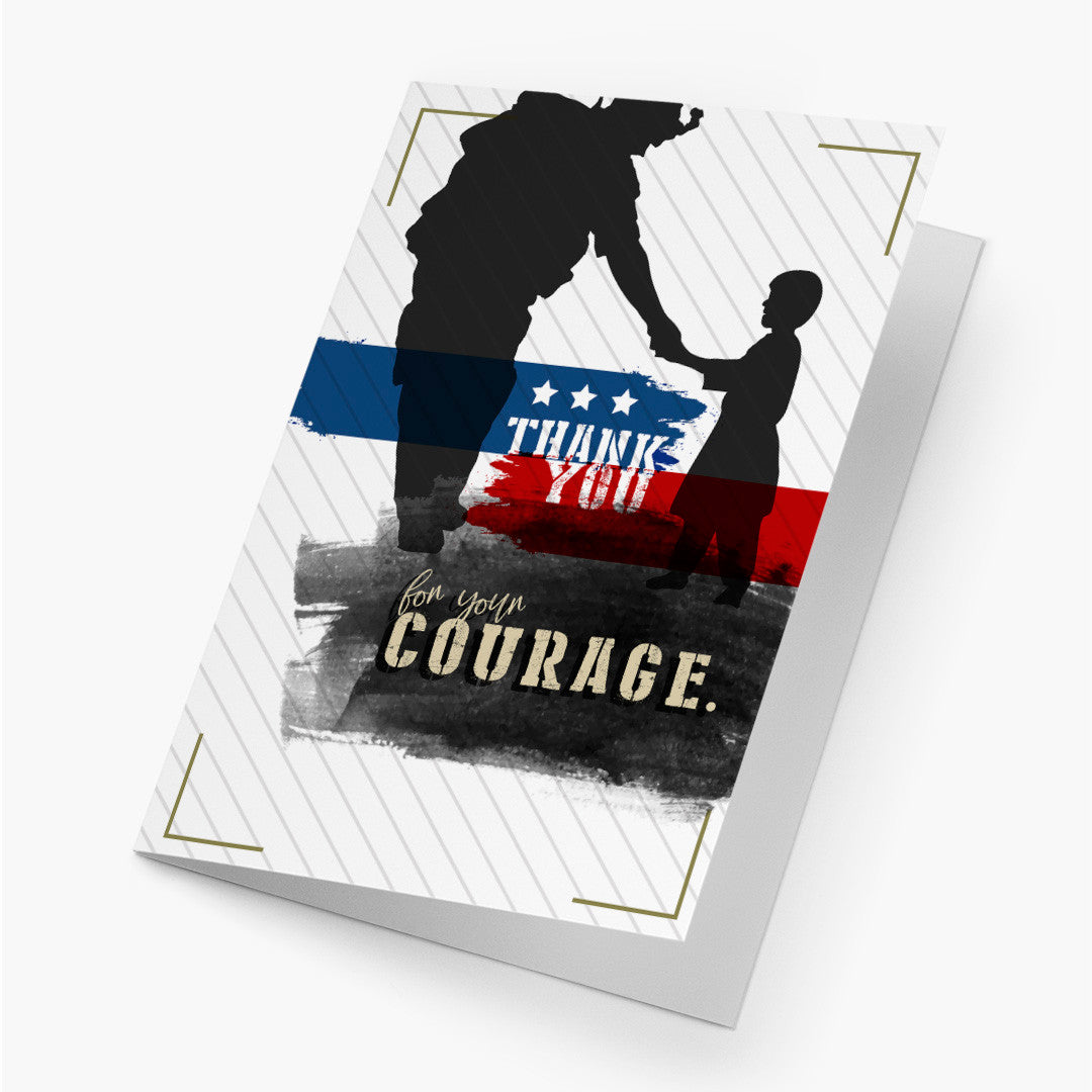 Army Soldier Child Thank You Card