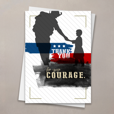 Army Soldier Child Thank You Card