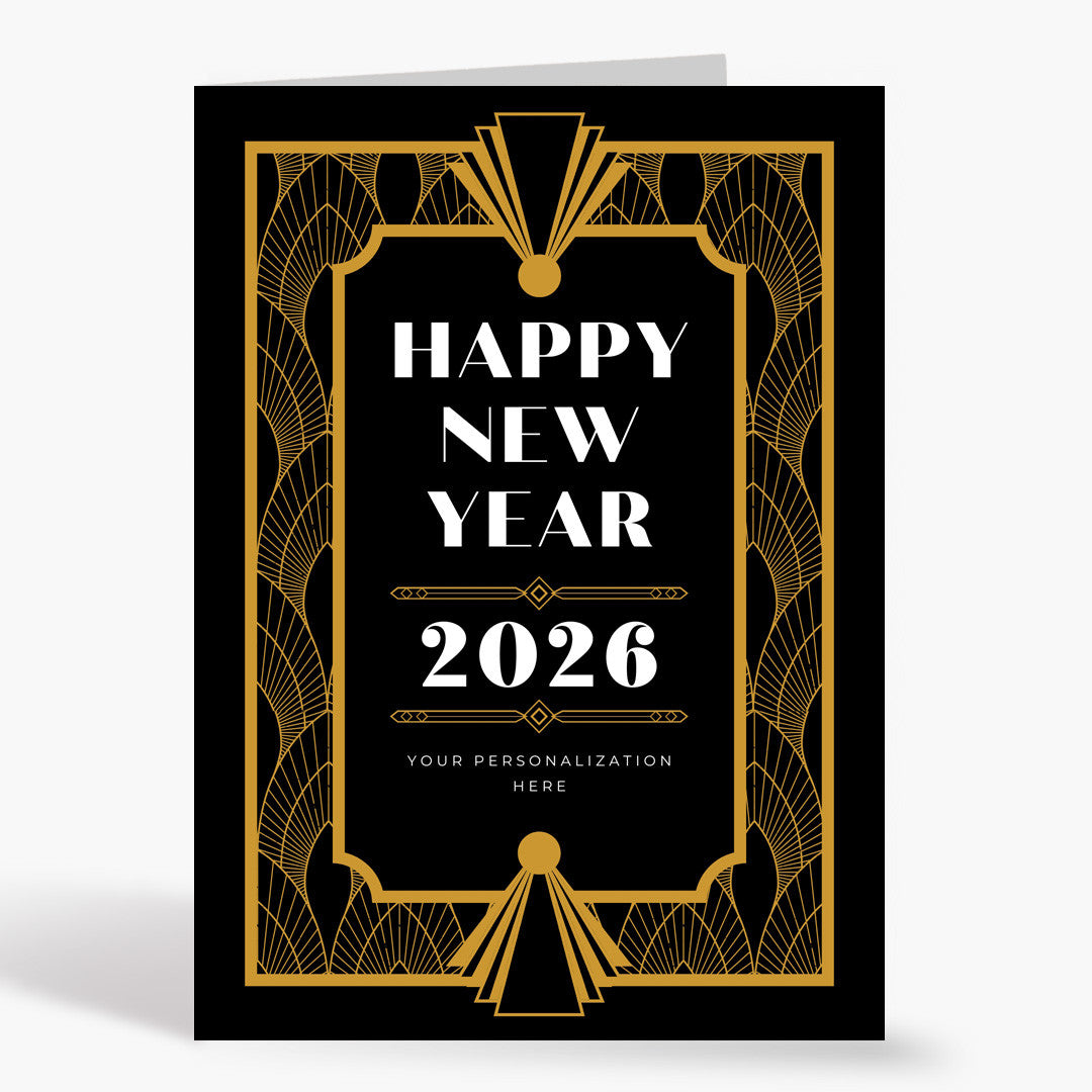 Art Deco New Year Card