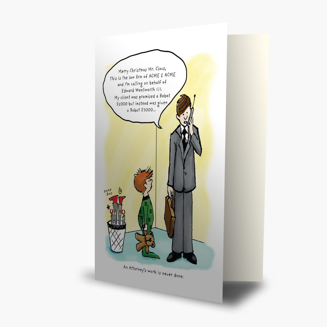Attorney Overtime Christmas Card