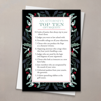 Attorney's Holiday Wish List