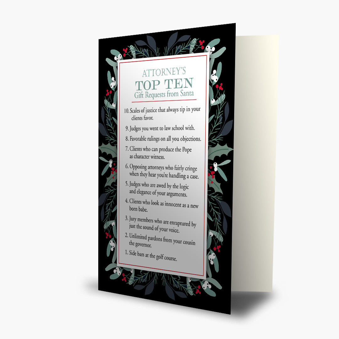 Attorney's Holiday Wish List