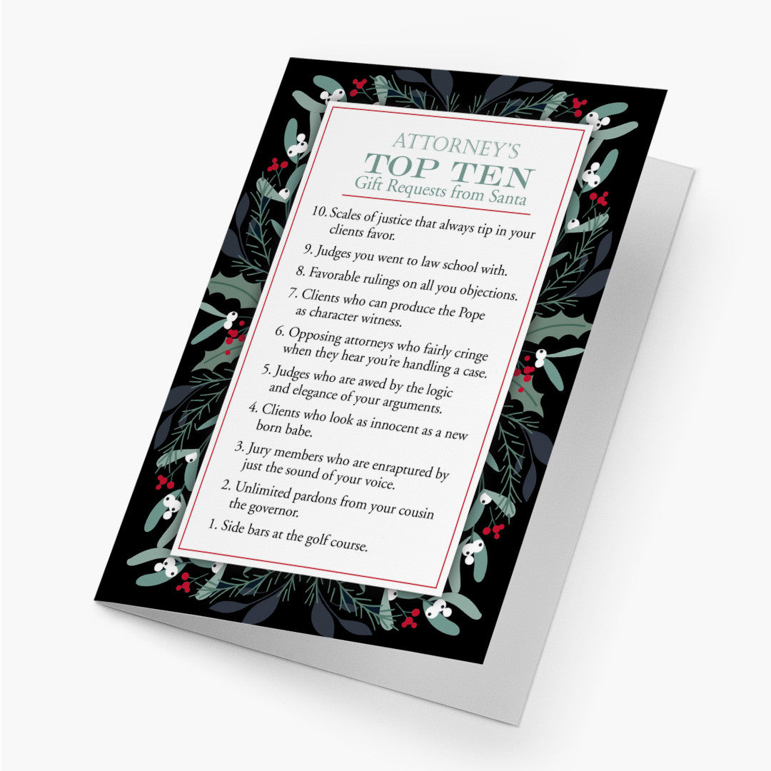 Attorney's Holiday Wish List