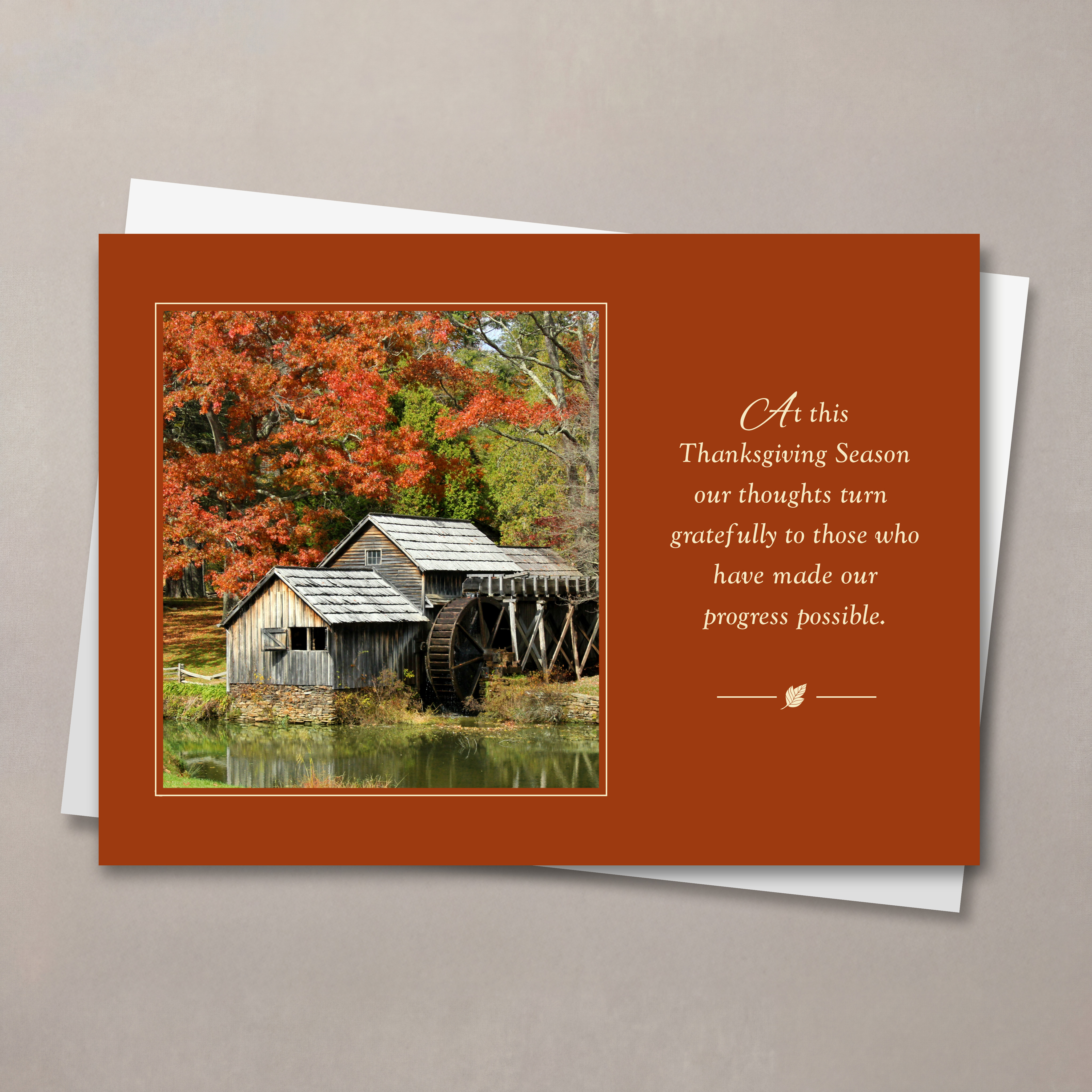 Autumn Gratitude Thanksgiving Card