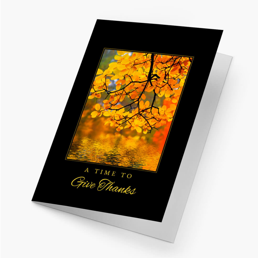 Autumn Thanks Thanksgiving Card
