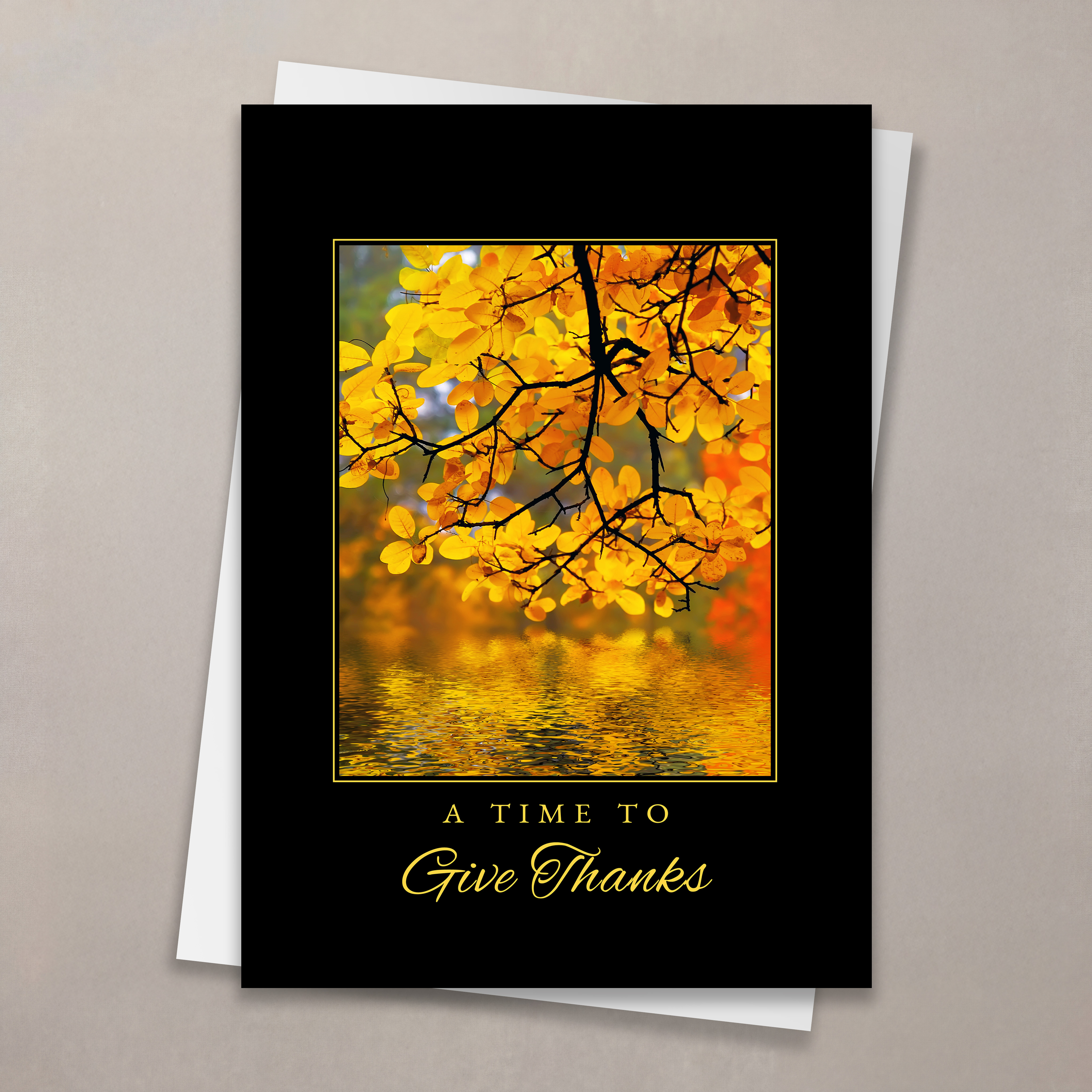 Autumn Thanks Thanksgiving Card