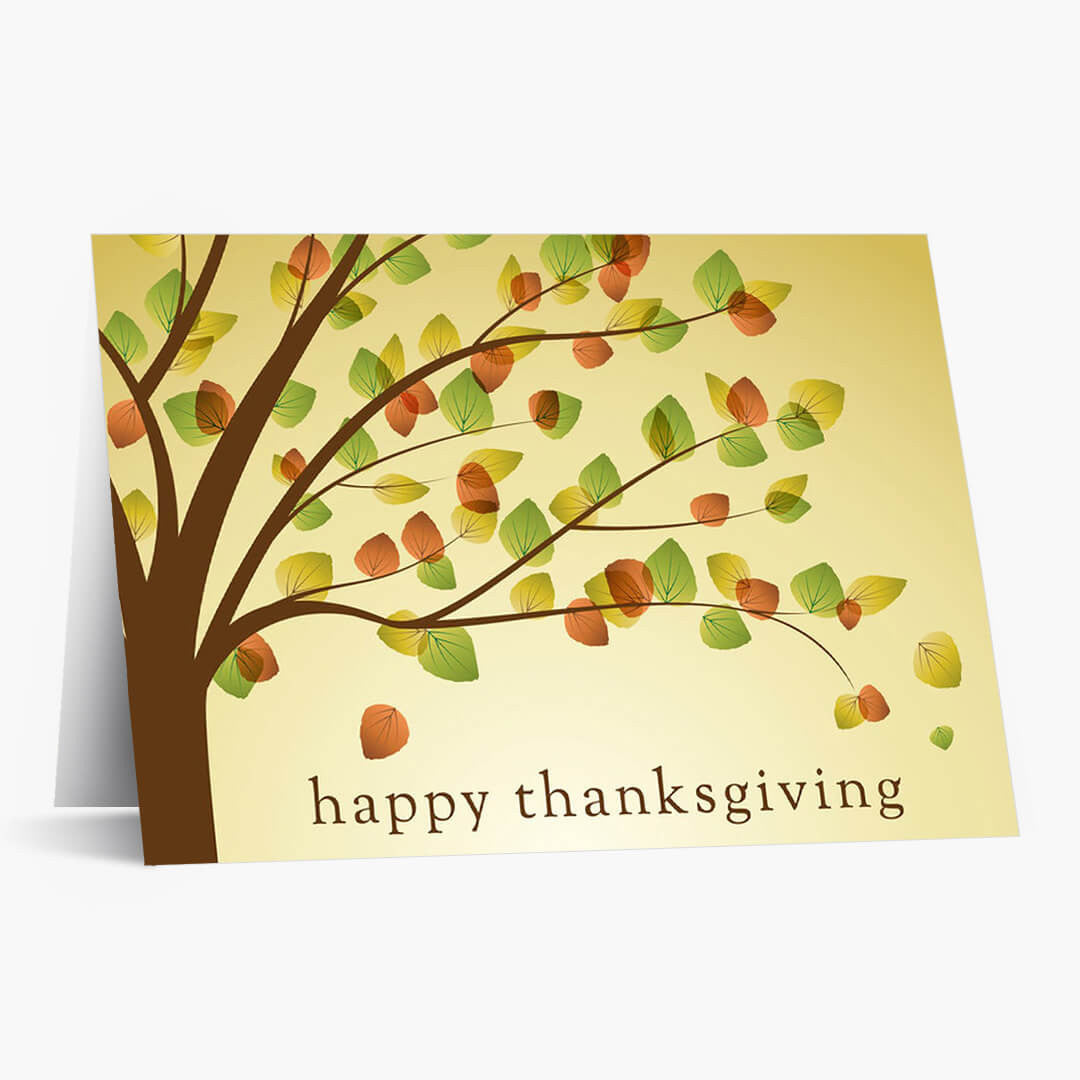 Autumn Tree Thanksgiving Card