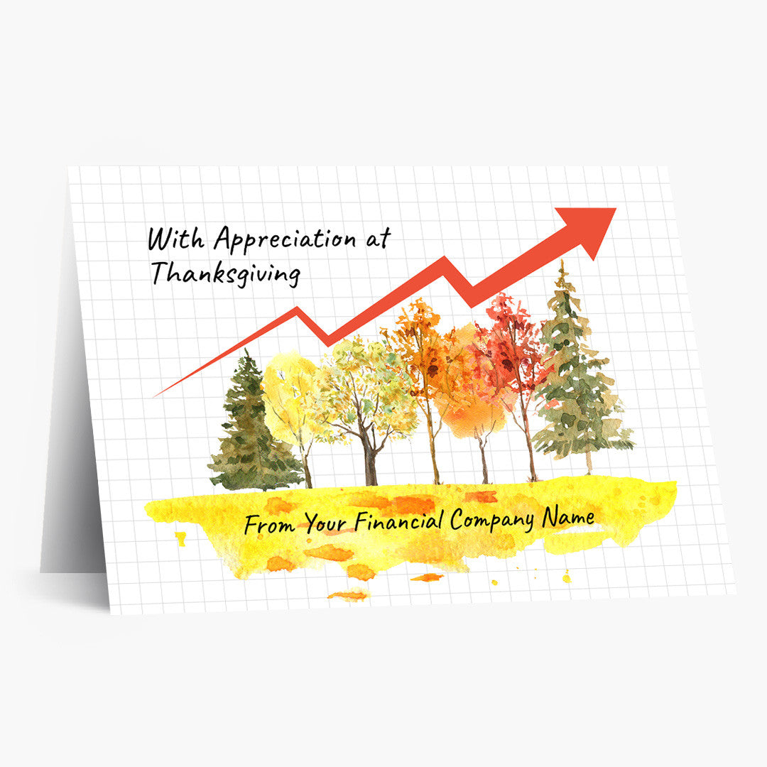 Autumn Trees Appreciation Thanksgiving Card