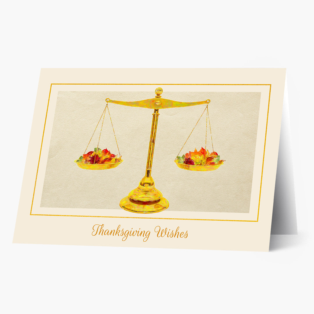 Autumnal Scales Thanksgiving Card