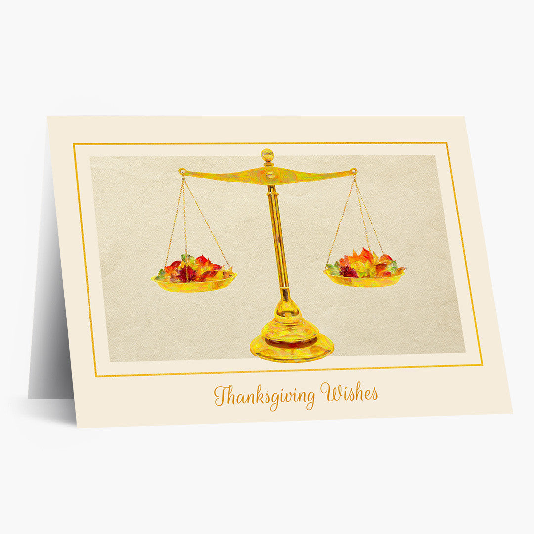 Autumnal Scales Thanksgiving Card