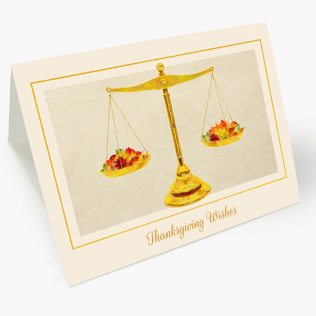 Autumnal Scales Thanksgiving Card