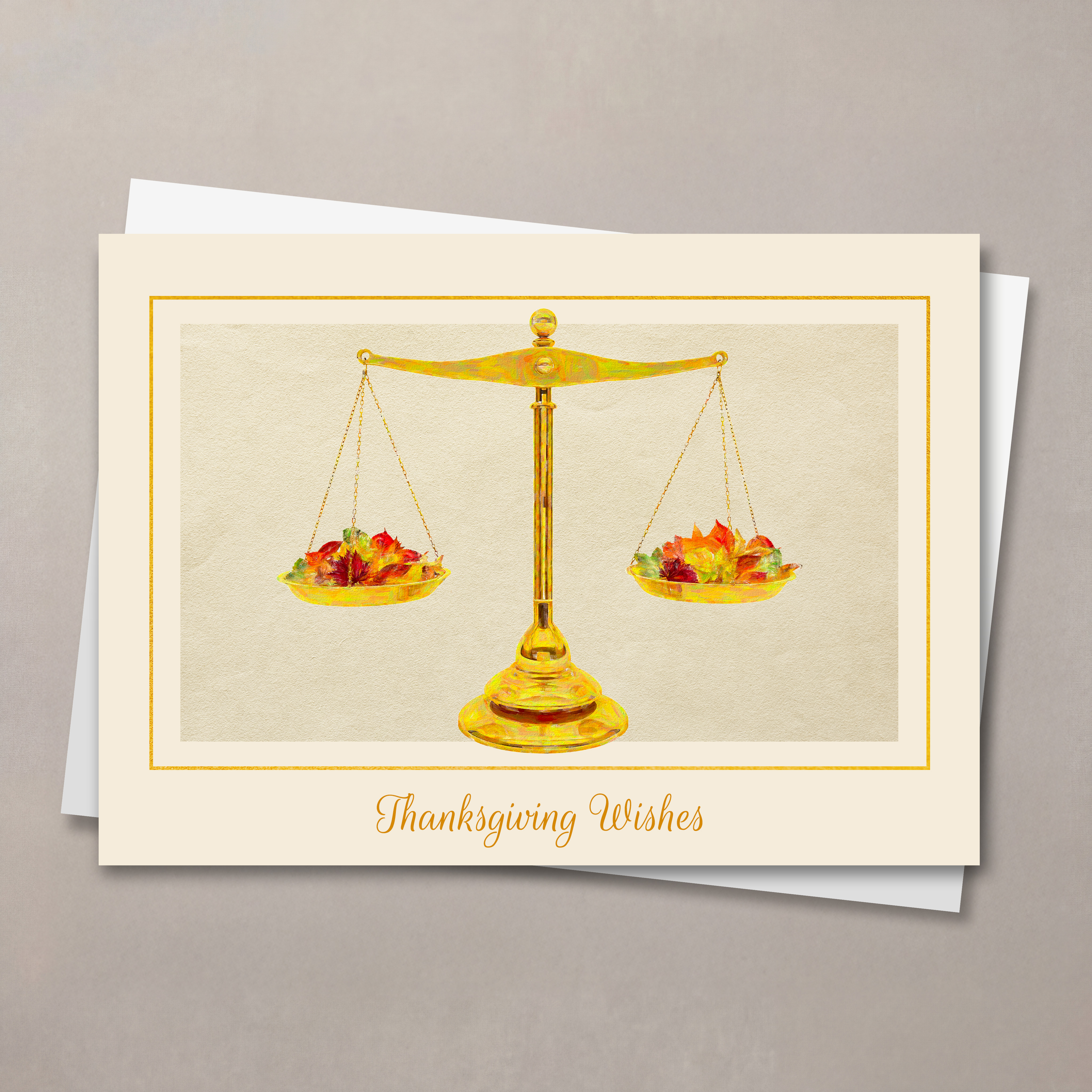 Autumnal Scales Thanksgiving Card