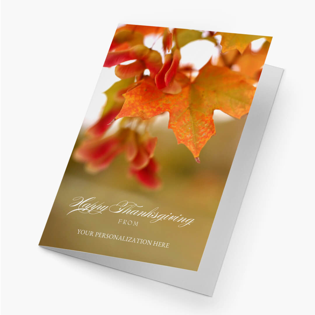 Autumn's Warmth Thanksgiving Card