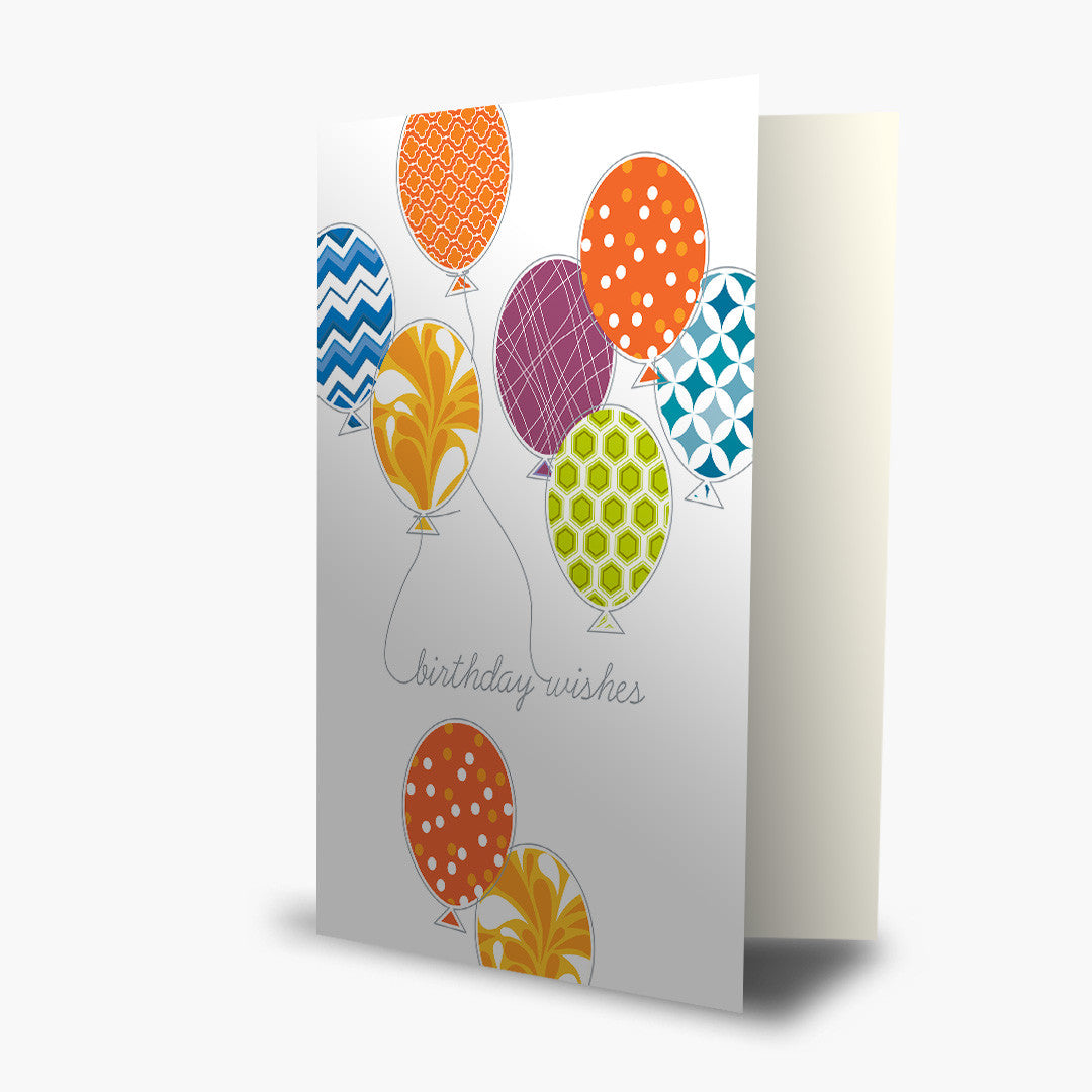 Balloon Wishes Birthday Card