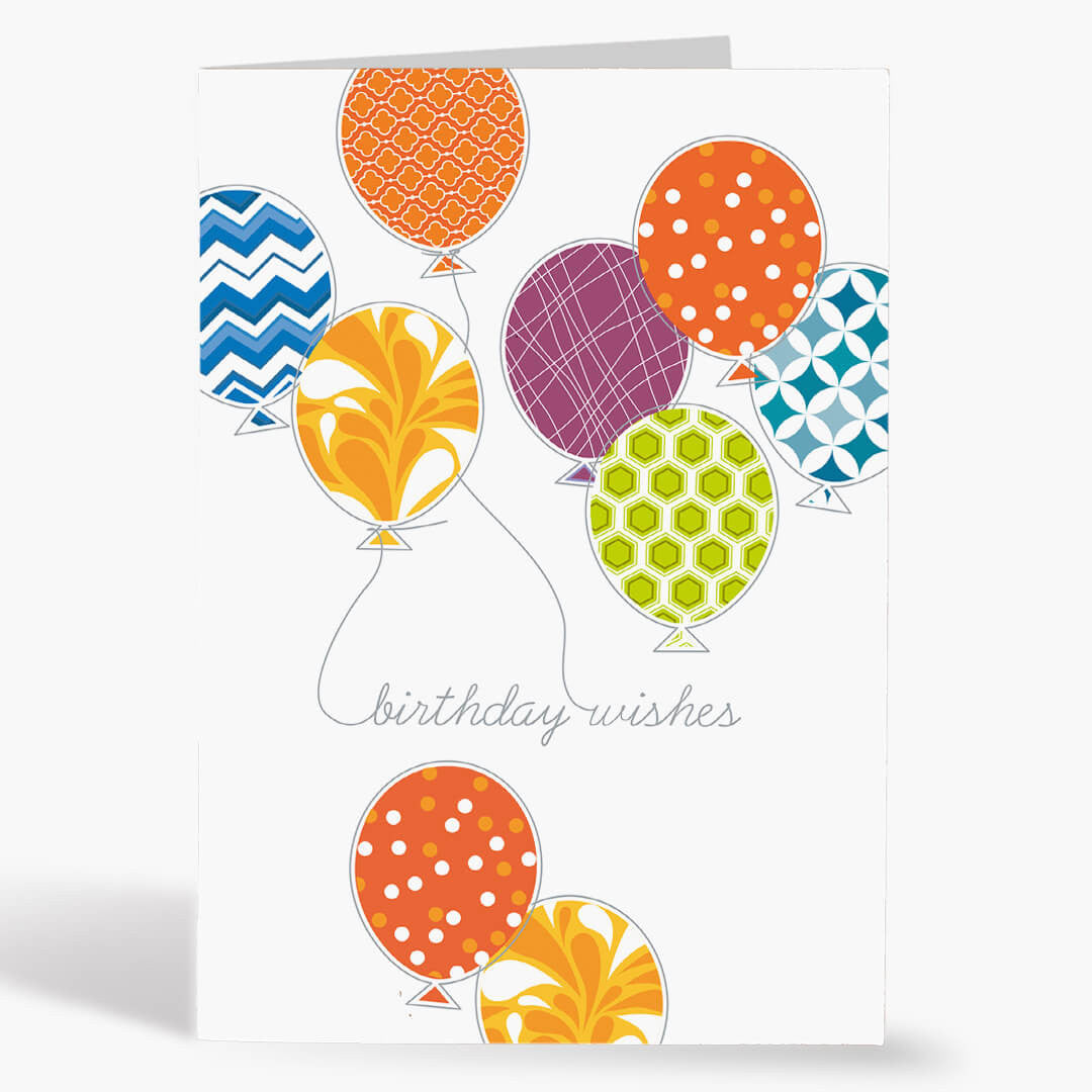 Balloon Wishes Birthday Card