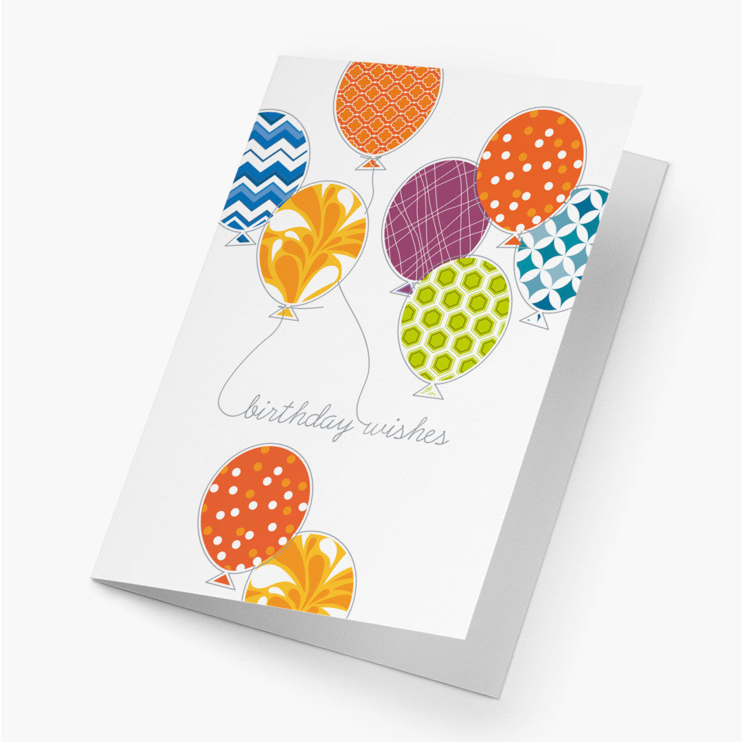 Balloon Wishes Birthday Card