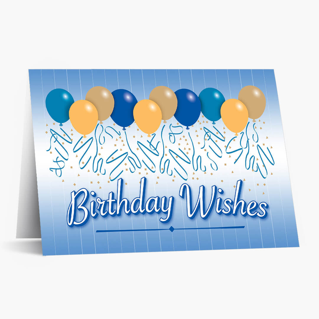 Balloons Birthday Card