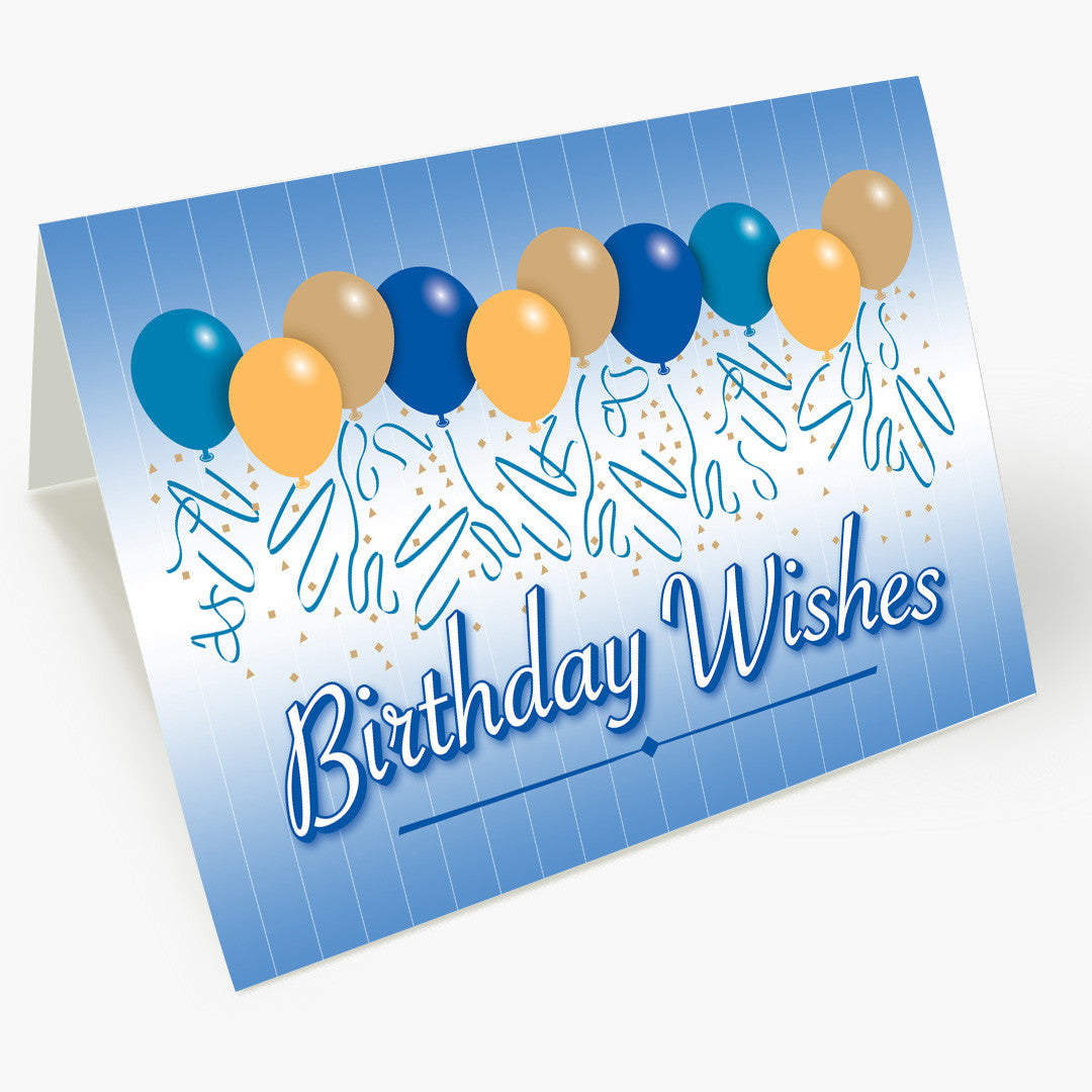 Balloons Birthday Card