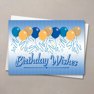 Balloons Birthday Card