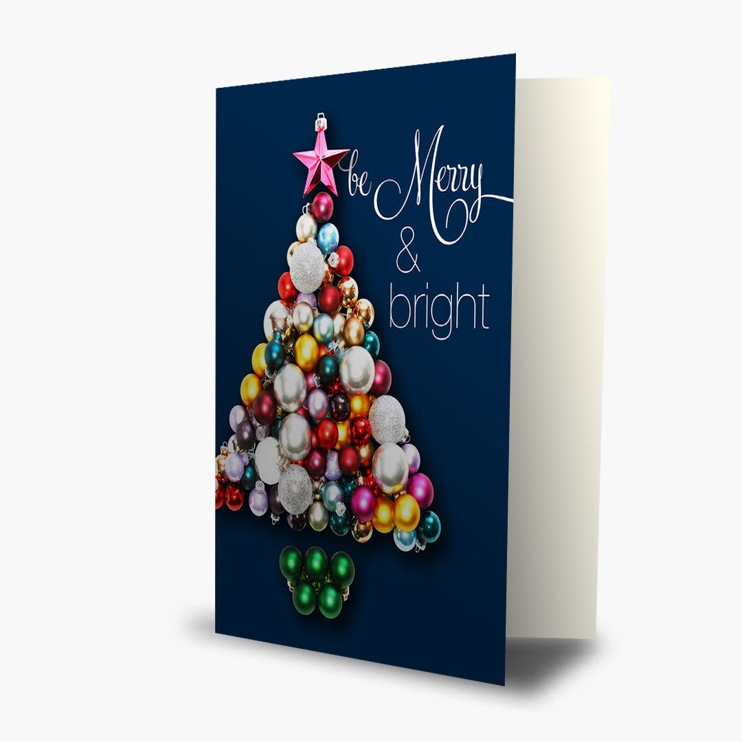 Be Merry And Bright Christmas Card