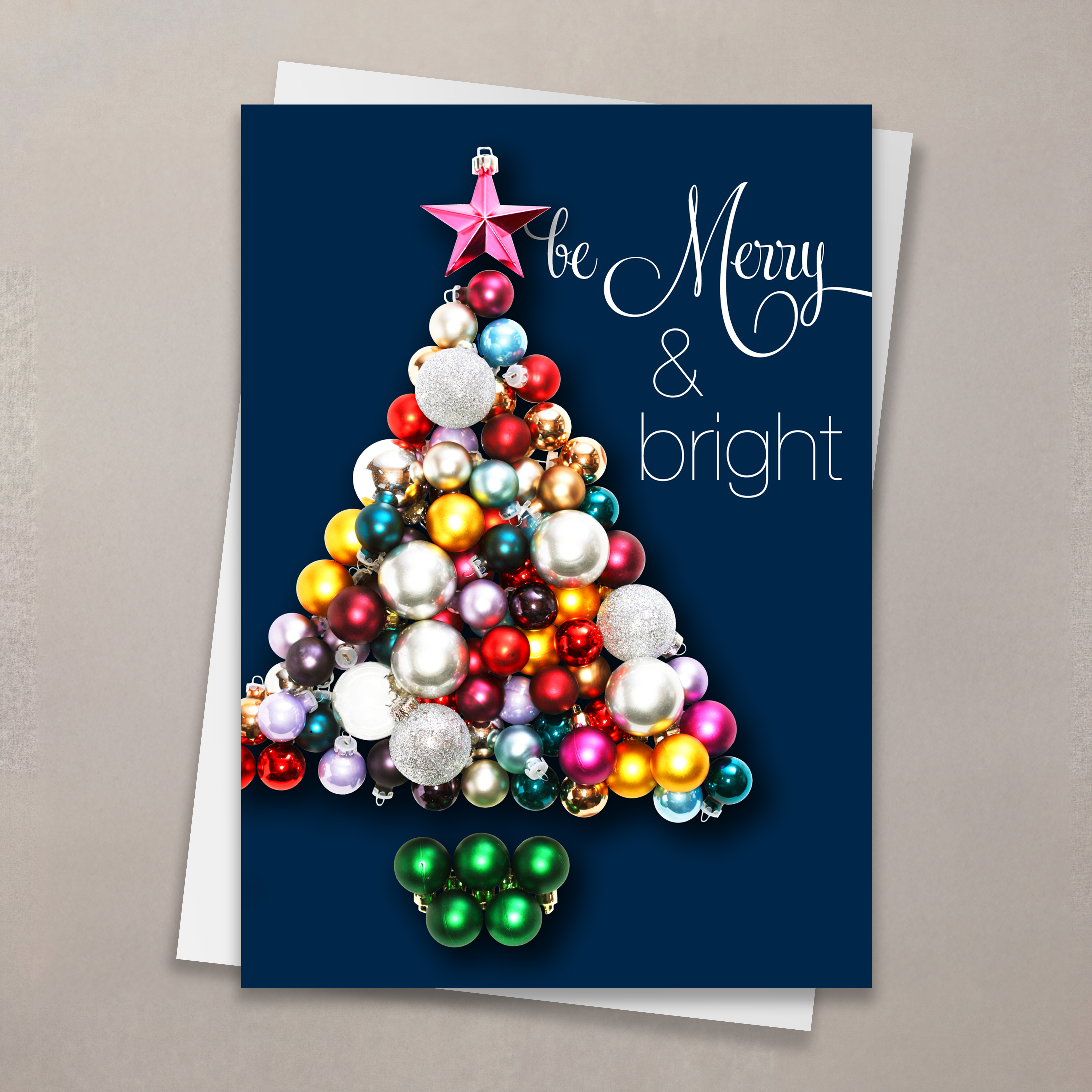 Be Merry And Bright Christmas Card