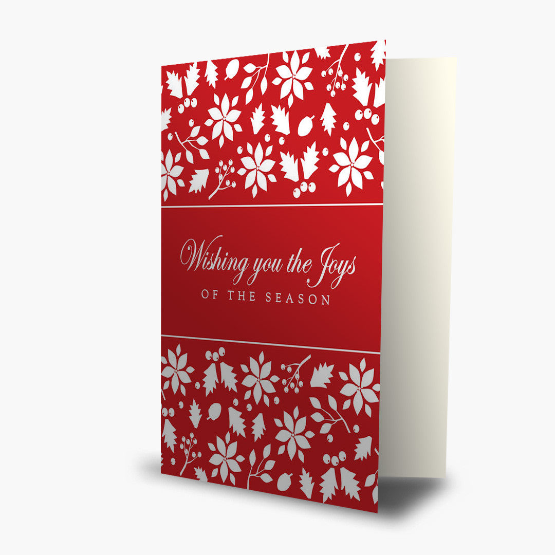 Berries and Pine Cones Christmas Card