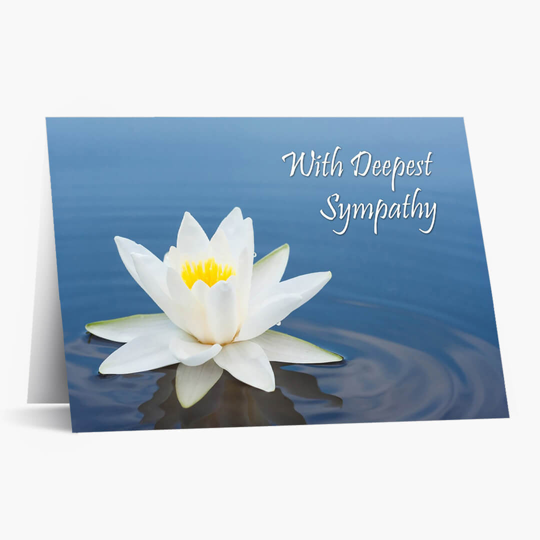 Blue Waters Sympathy Card
