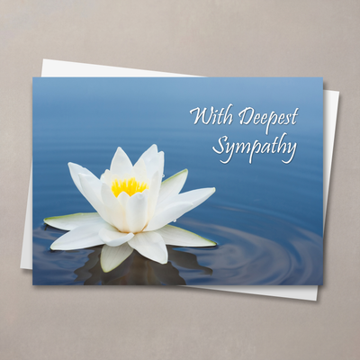 Blue Waters Sympathy Card