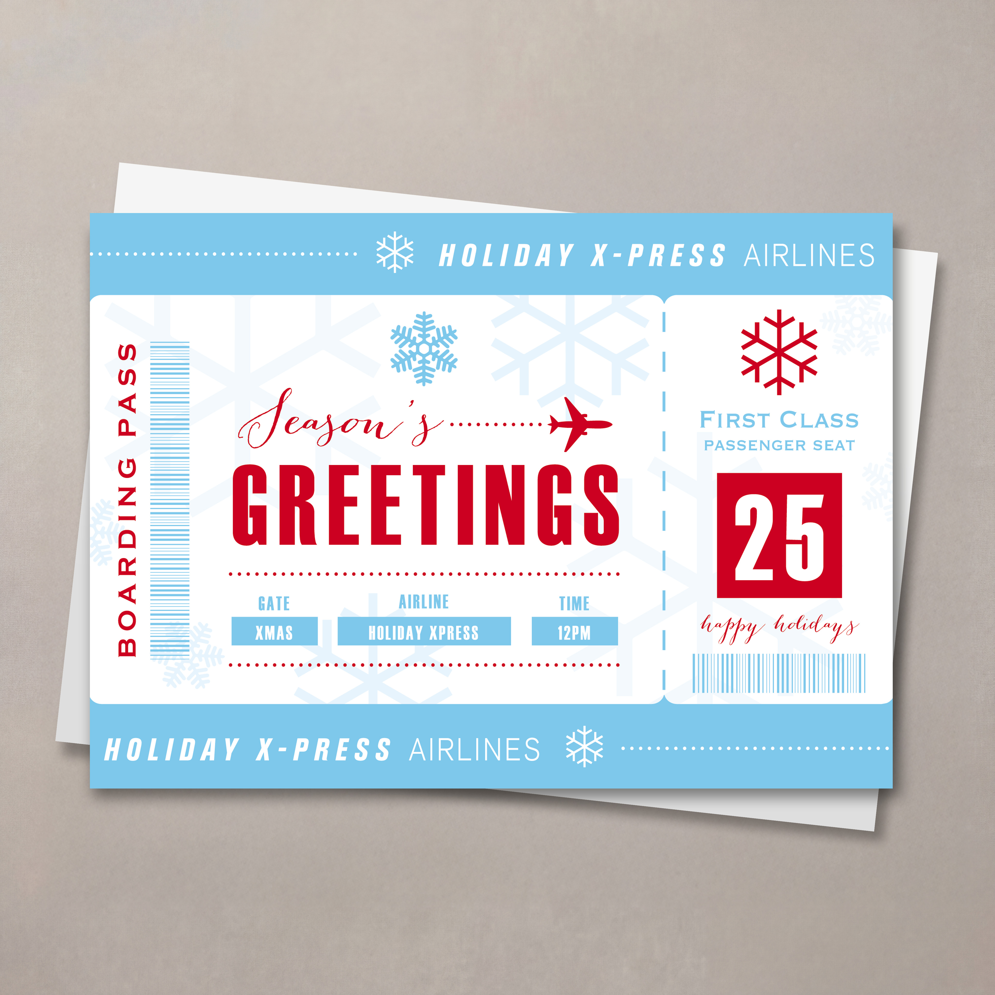 Boarding Pass Christmas