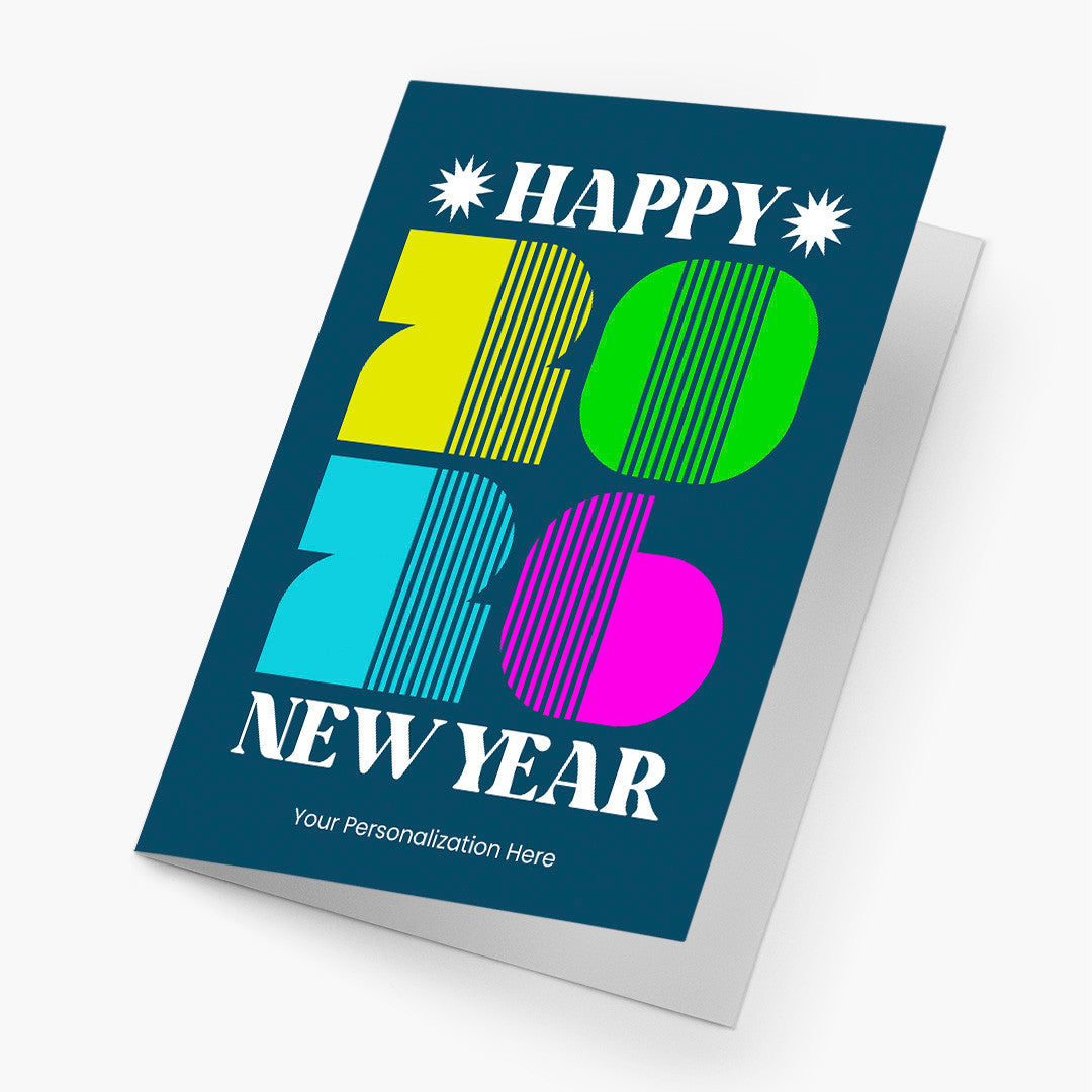 Bold and Bright New Year Card