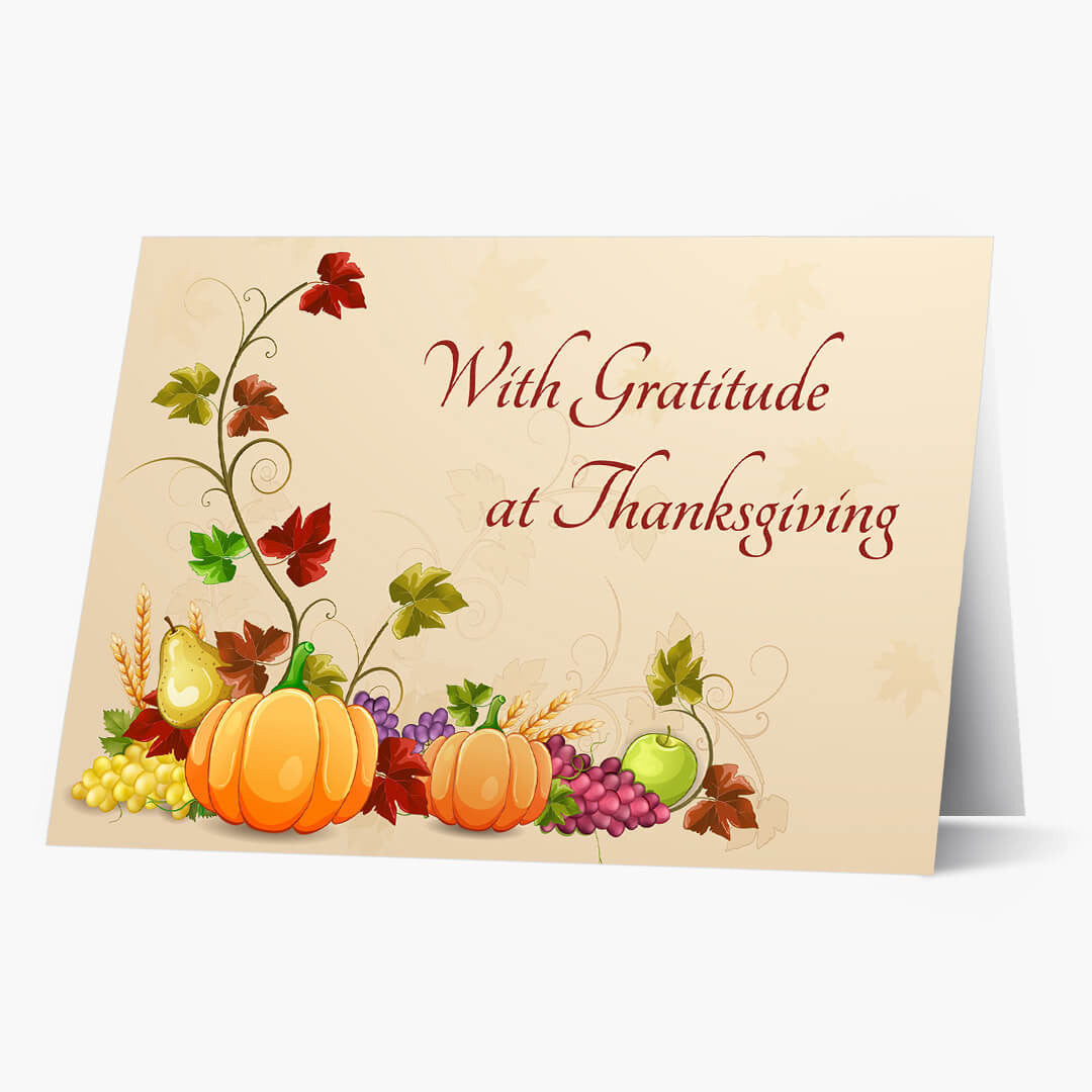 Bountiful Gratitude Thanksgiving Card