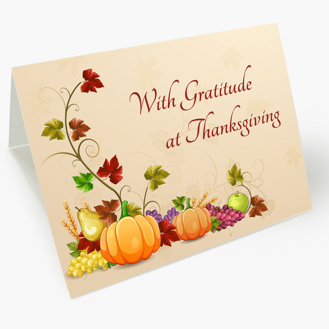 Bountiful Gratitude Thanksgiving Card