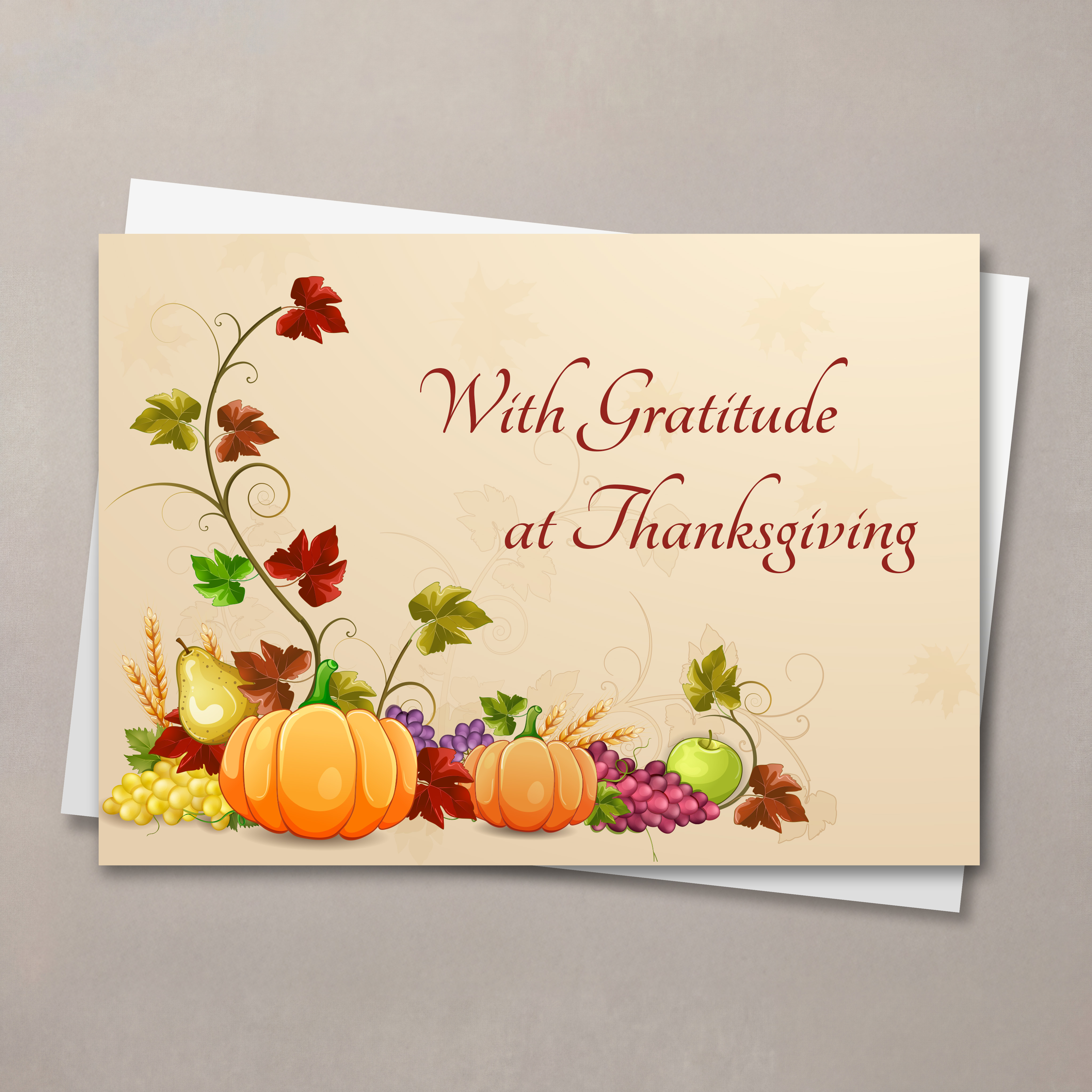 Bountiful Gratitude Thanksgiving Card