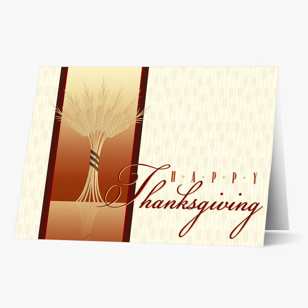 Bountiful Harvest Thanksgiving Card