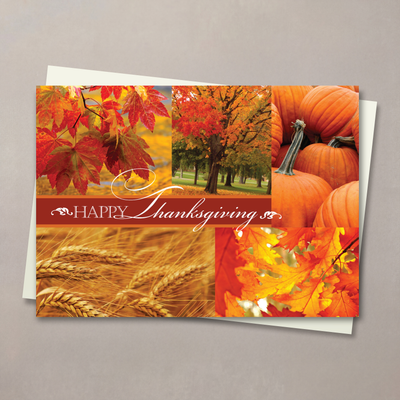 Bountiful Wishes Thanksgiving Card