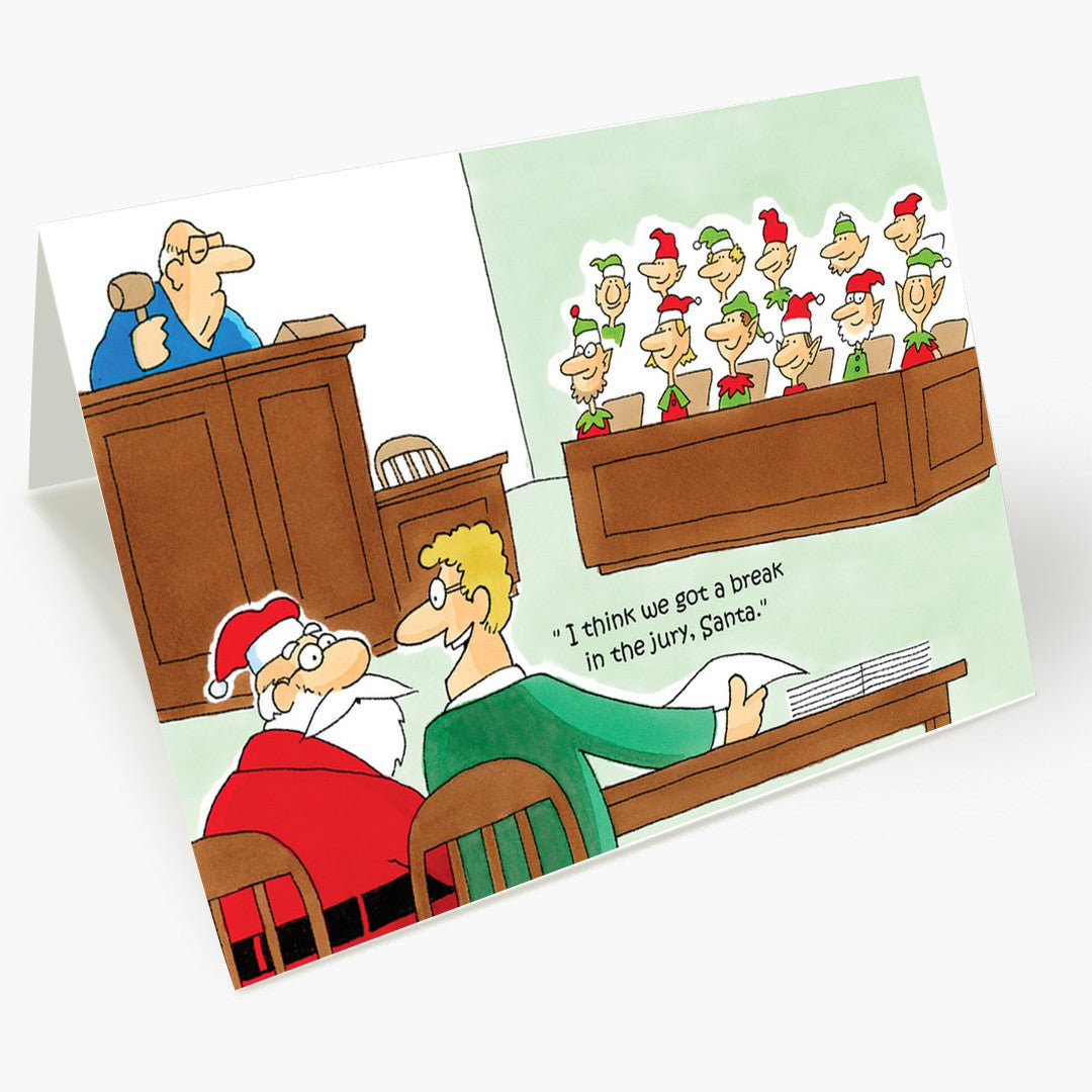 Break In The Jury Christmas Card