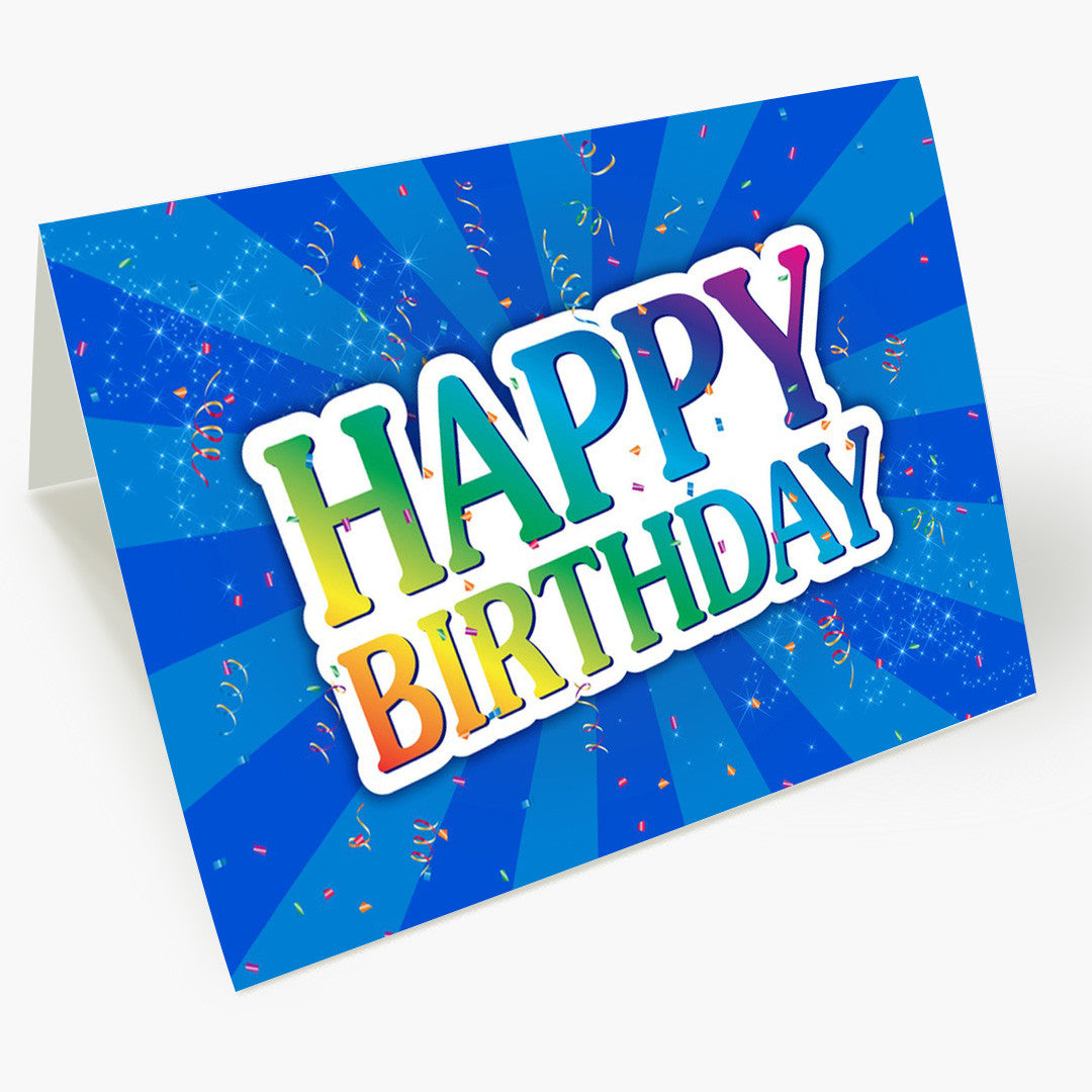 Bright Burst Birthday Card