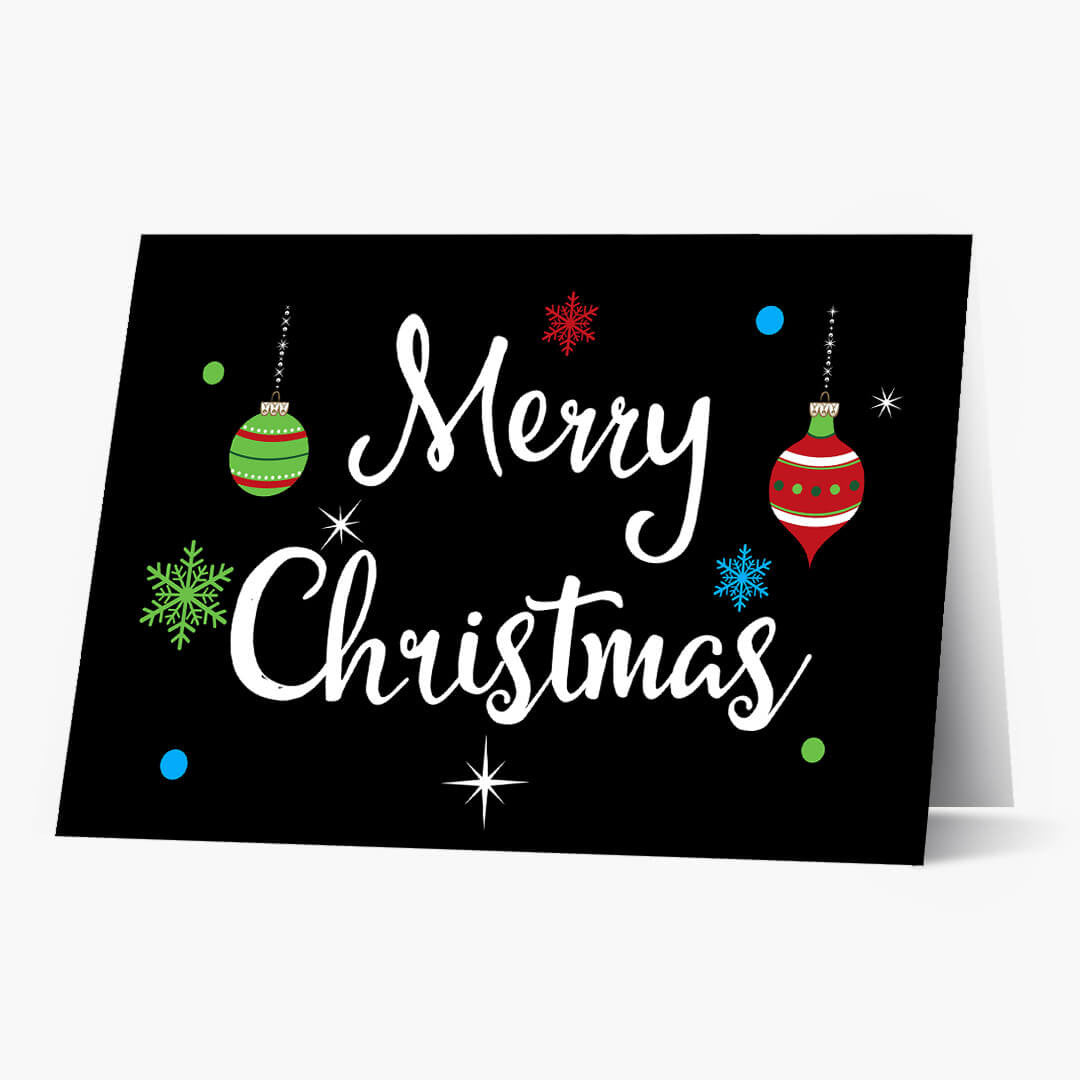 Bright Christmas Ornament Card