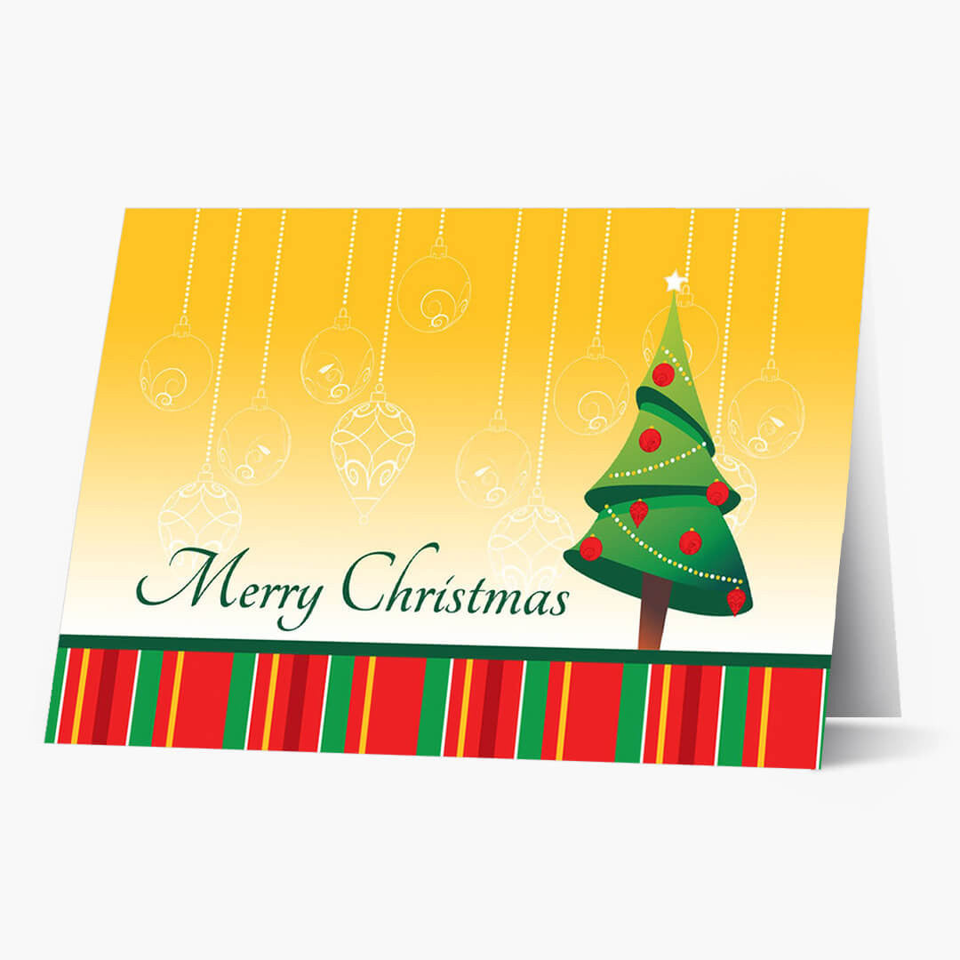 Bright Greetings Christmas Card