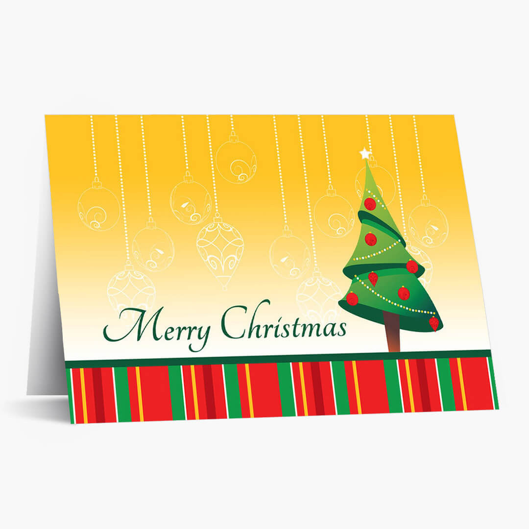 Bright Greetings Christmas Card