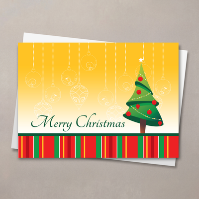 Bright Greetings Christmas Card