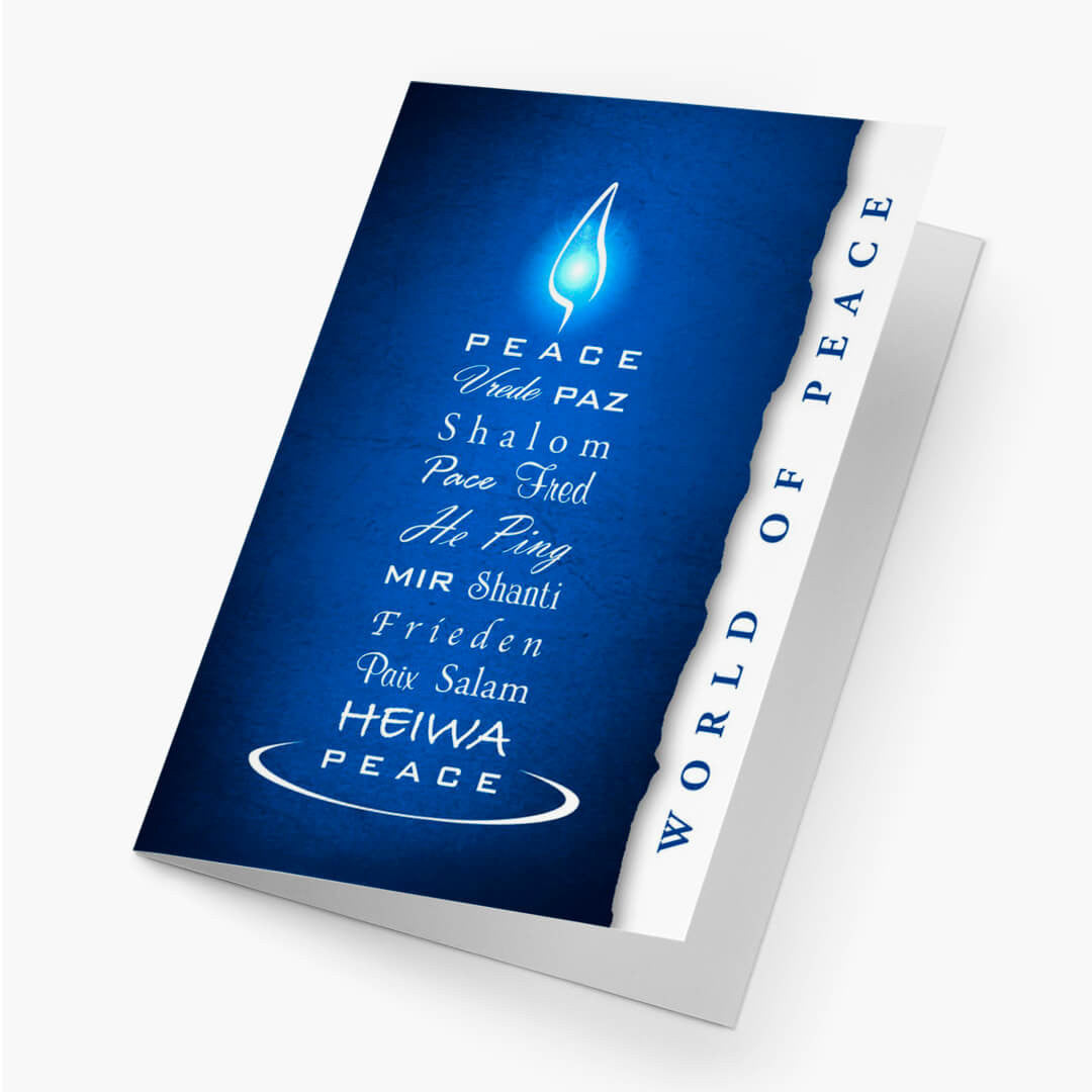 Bright World Of Peace Holiday Card