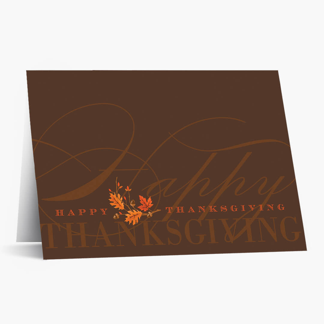 Brilliant Greeting Thanksgiving Card