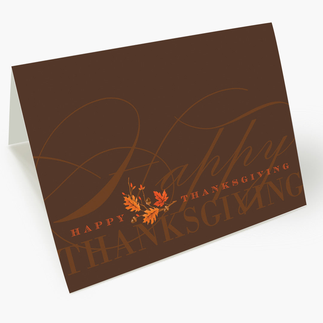 Brilliant Greeting Thanksgiving Card