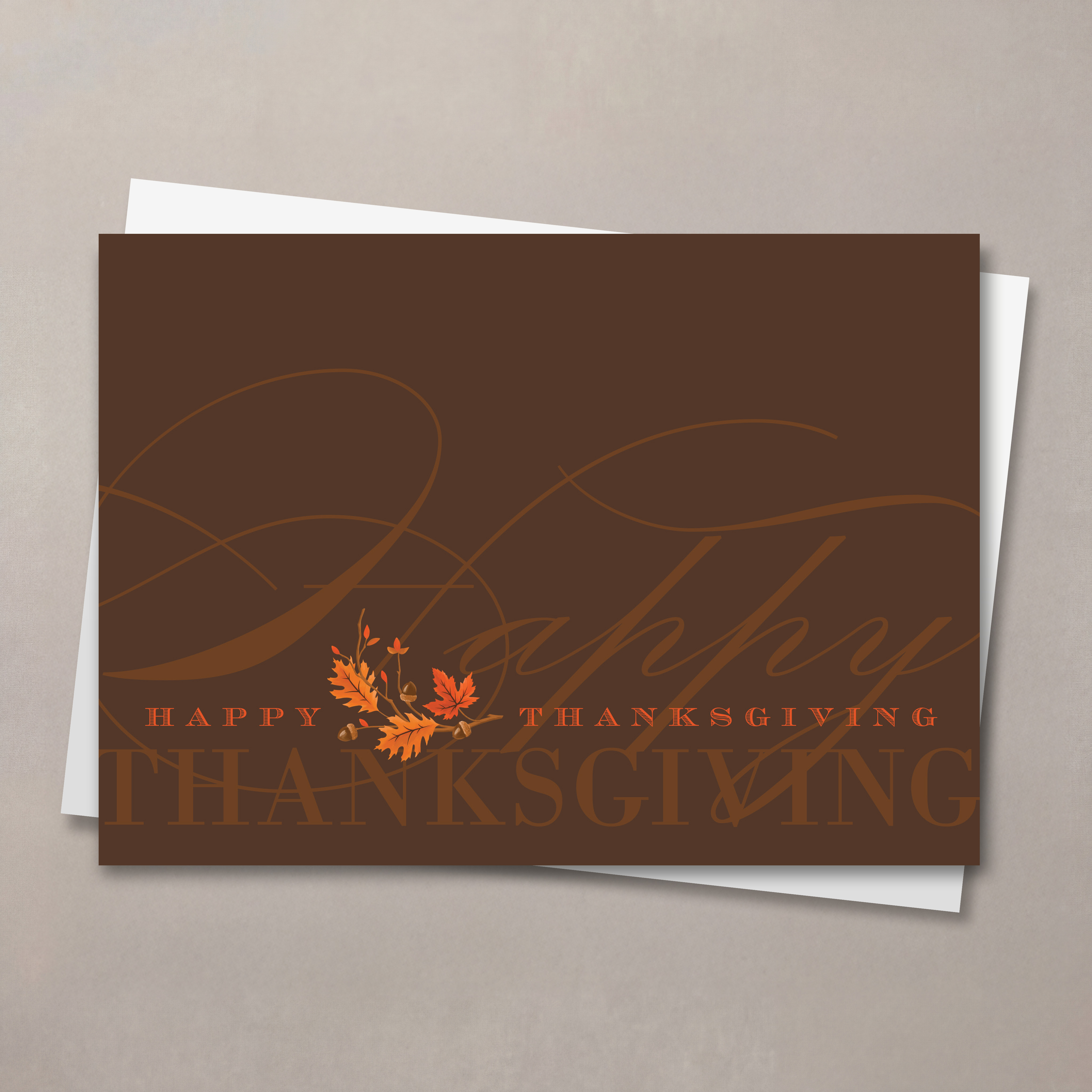 Brilliant Greeting Thanksgiving Card