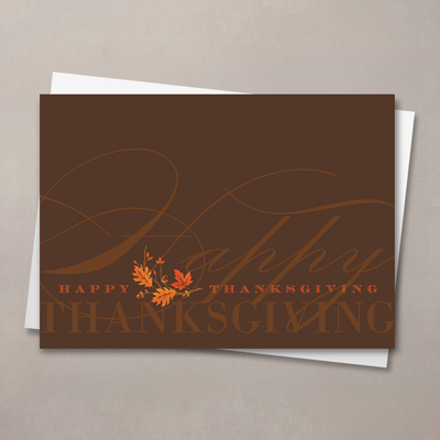 Brilliant Greeting Thanksgiving Card