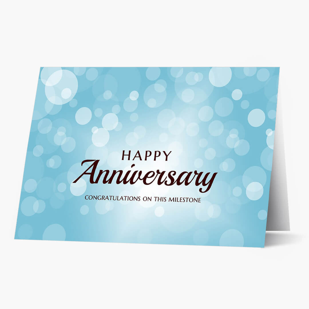 Bubbles Anniversary Card