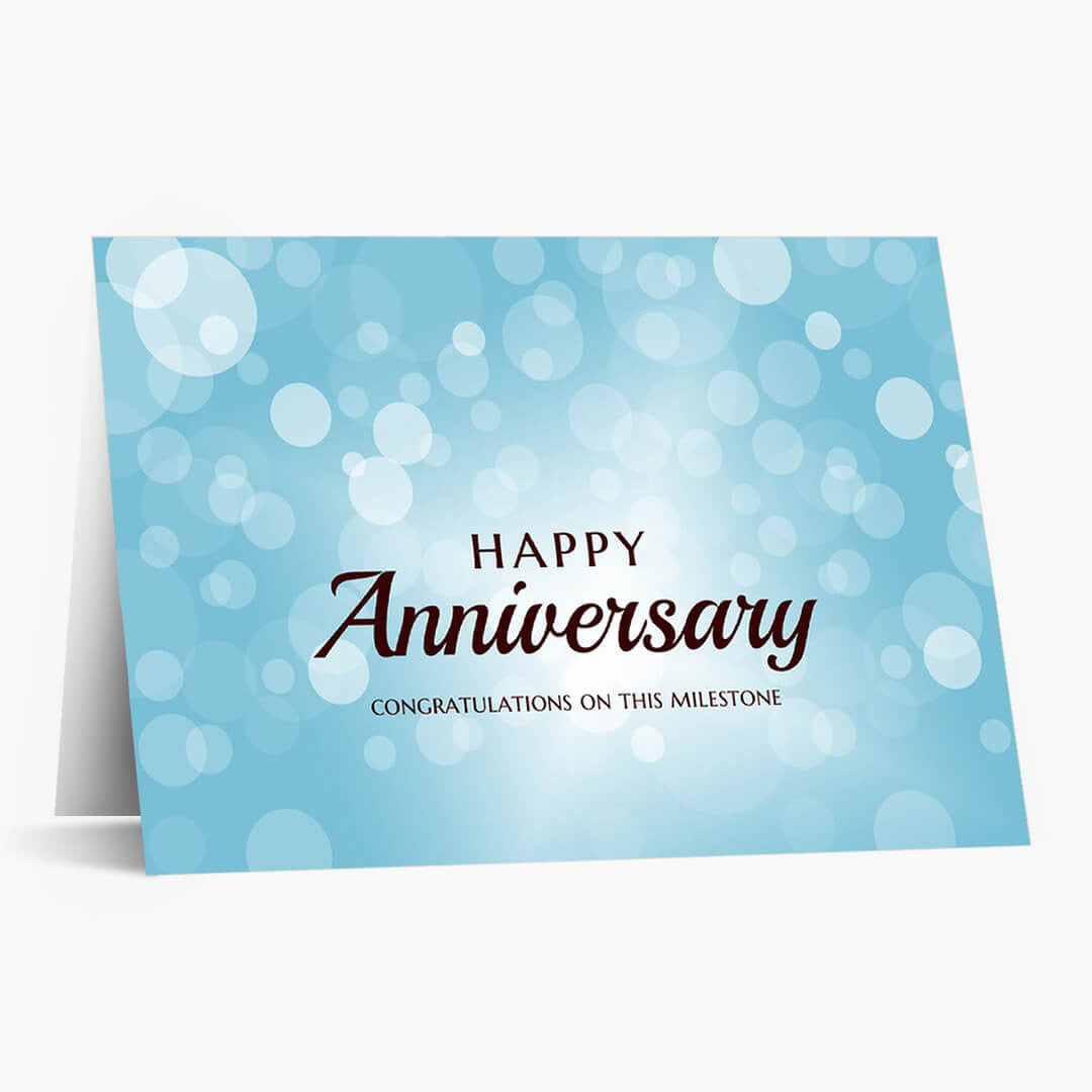 Bubbles Anniversary Card
